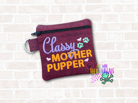 DIGITAL DOWNLOAD 5x5 Classy Mother Pupper Poo Bag Holder