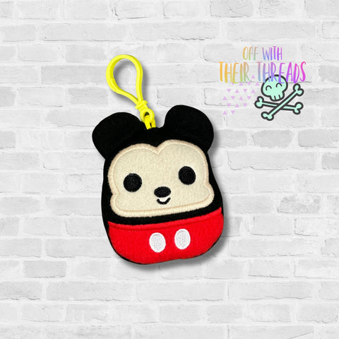 DIGITAL DOWNLOAD Applique Mouse Squishy Keychain