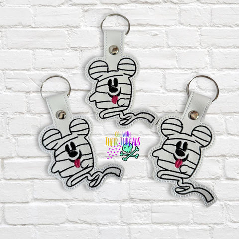 DIGITAL DOWNLOAD Mummy Mouse Snap Tab Keychain