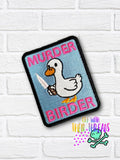 DIGITAL DOWNLOAD Murder Birder Patch 3 SIZES INCLUDED