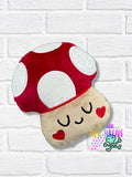 DIGITAL DOWNLOAD Applique Mushroom Plush Set 5 SIZES INCLUDED