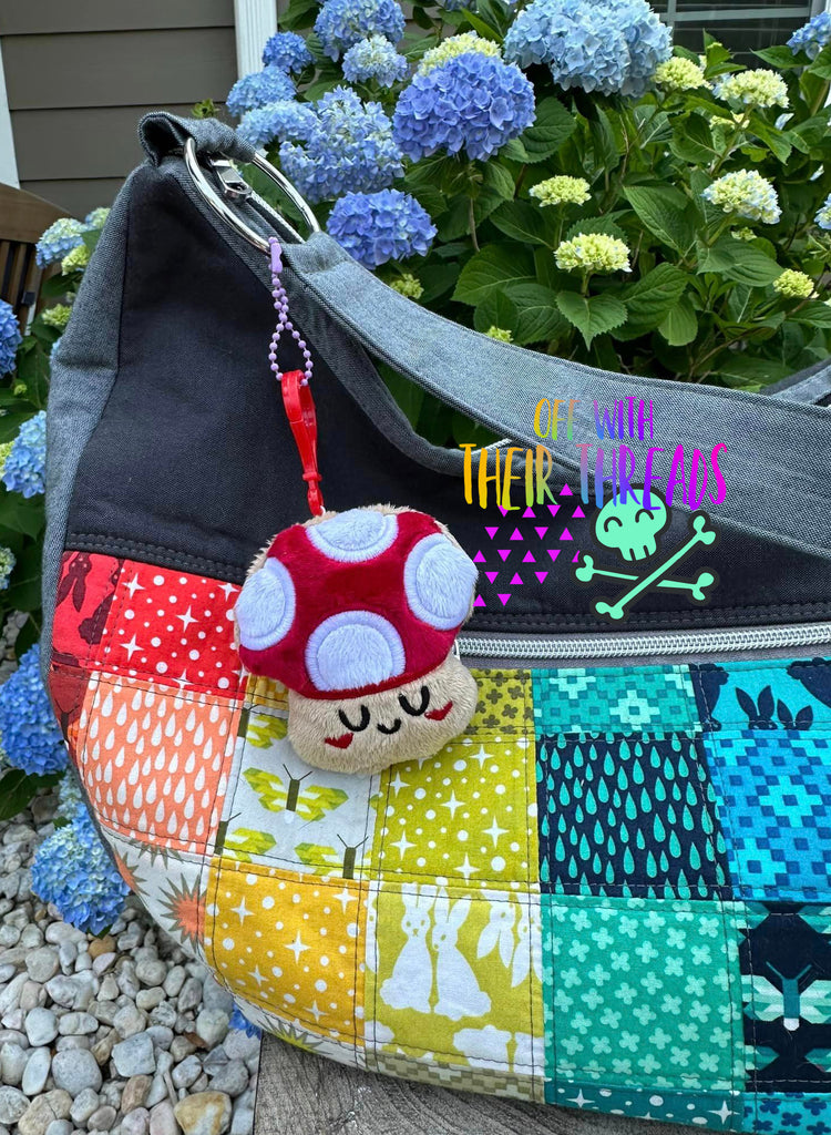 DIGITAL DOWNLOAD Applique Mushroom Toadstool Squishy Key Chain – Off ...