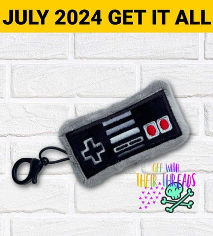 DIGITAL DOWNLOAD Applique Game Controller Squishy Keychain