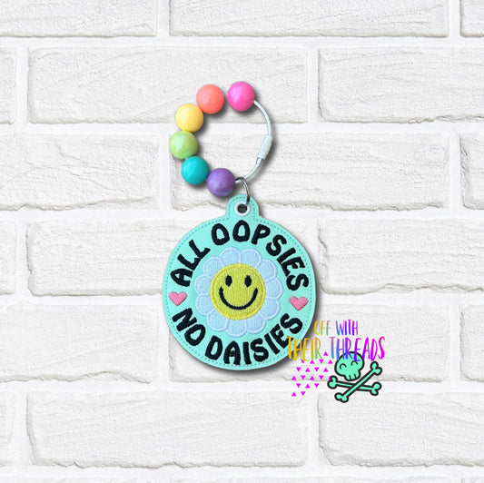 DIGITAL DOWNLOAD All Oopsies No Daisies Bag Tag Bookmark Ornament