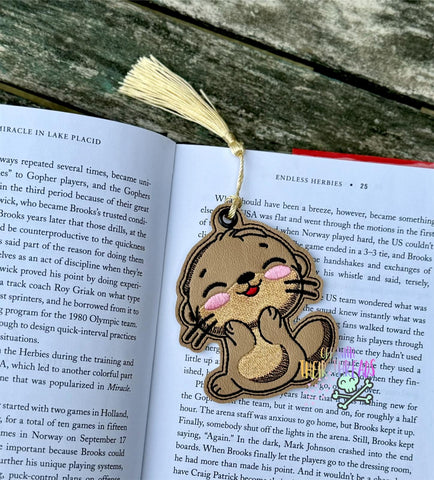 DIGITAL DOWNLOAD Otterly Adorable Otter Bag Tag Bookmark Ornament