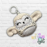 DIGITAL DOWNLOAD Applique Owl Squishy Keychain