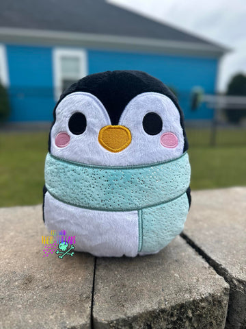 DIGITAL DOWNLOAD Applique Penguin Plush 5 SIZES INCLUDED