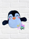 DIGITAL DOWNLOAD Applique Penguin Plush 5 SIZES INCLUDED