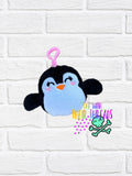 DIGITAL DOWNLOAD Applique Penguin Squishy Keychain