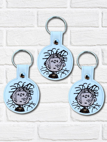 DIGITAL DOWNLOAD Pig Pen Snap Tab Key Chain