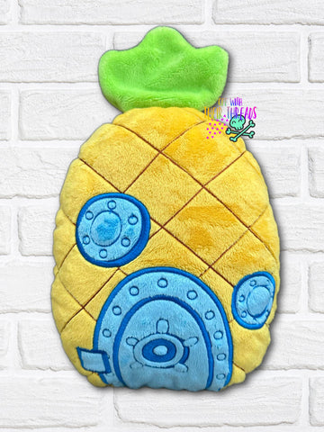 DIGITAL DOWNLOAD Applique Pineapple House Plush 5 SIZES INCLUDED