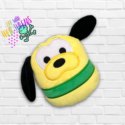 DIGITAL DOWNLOAD Applique Pluto Plush 5 SIZES INCLUDED