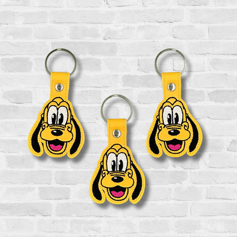 DIGITAL DOWNLOAD Yellow Dog Snap Tab Keychain