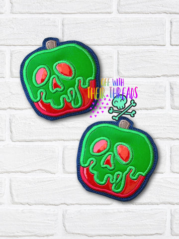 DIGITAL DOWNLOAD Applique Poison Apple Coaster 2 SIZES INCLUDED