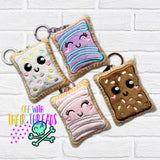 DIGITAL DOWNLOAD Toaster Pastry Squishy Keychain Plush Set