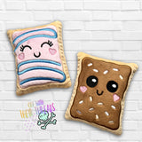 DIGITAL DOWNLOAD Toaster Pastry Plush Set 5 SIZES INCLUDED 2 DESIGNS INCLUDED