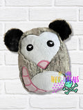 DIGITAL DOWNLOAD Applique Petey Possum Plush Set 5 SIZES INCLUDED