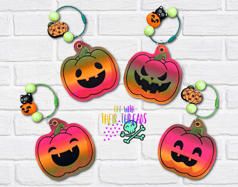 DIGITAL DOWNLOAD Pumpkin Jack O Lantern Bag Tag Bookmark Ornament Set