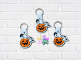 DIGITAL DOWNLOAD Pumpkin Snoop Snap Tab Keychain