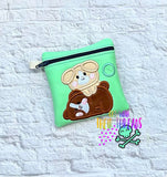 DIGITAL DOWNLOAD 5x5 Applique Puppy Stack Poo Bag Holder