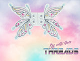 DIGITAL DOWNLOAD Fairy Pixie Shoe Wings SATIN AND BEAN STITCH EYELET OPTIONS INCLUDED