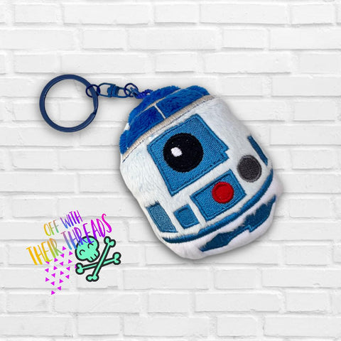 DIGITAL DOWNLOAD Applique R2D2 Squishy Keychain