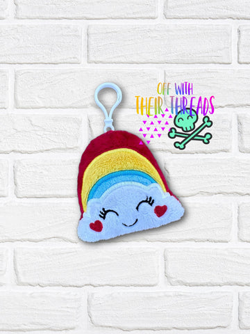 DIGITAL DOWNLOAD Applique Rainbow Squishy Keychain