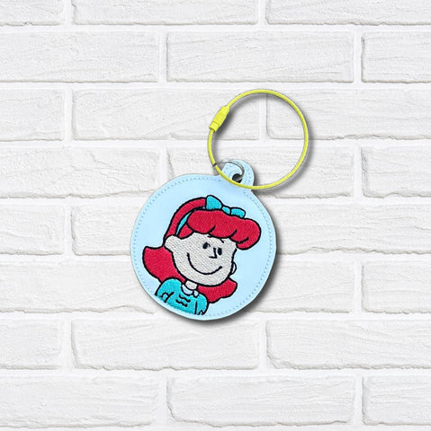 DIGITAL DOWNLOAD Little Red Haired Girl Bag Tag Bookmark Ornament