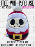 DIGITAL DOWNLOAD Applique Santa Jack Plush 5 SIZES INCLUDED