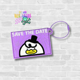 DIGITAL DOWNLOAD Applique Save The Date Gift Card Snap Holder