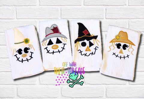 DIGITAL DOWNLOAD Applique Scarecrow Bundle 4 DESIGNS & 3 SIZES INCLUDED