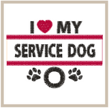 DIGITAL DOWNLOAD 5x5 I Love My Service Dog Poo Bag Holder