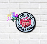 DIGITAL DOWNLOAD This Too Shall Pass Patch 3 SIZES INCLUDED