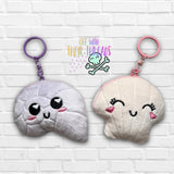 DIGITAL DOWNLOAD Sea Shell Squishy Keychain Set