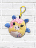 DIGITAL DOWNLOAD Applique Shy Pony Squishy Keychain