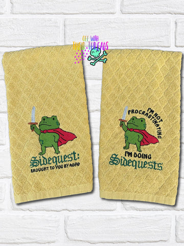 DIGITAL DOWNLOAD Doing Sidequests Set 3 SIZES INCLUDED 2 DESIGNS