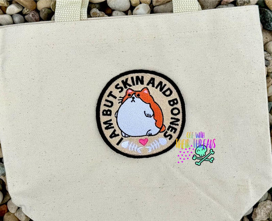 DIGITAL DOWNLOAD I Am But Skin And Bones Patch 3 SIZES INCLUDED