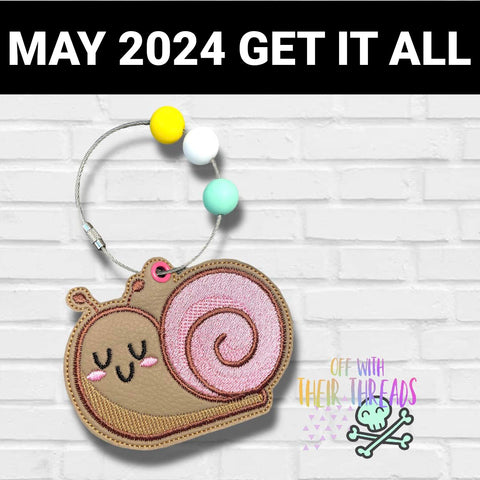 DIGITAL DOWNLOAD Cutie Snail Bag Tag Bookmark Ornament