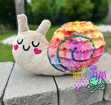 DIGITAL DOWNLOAD Applique Snail Plush Set 5 SIZES INCLUDED