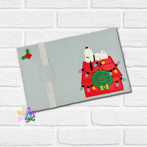 DIGITAL DOWNLOAD Applique Snoopy House A6 Notebook Cover