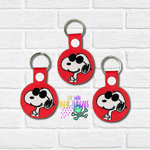 DIGITAL DOWNLOAD Snoopy Snap Tab Key Chain