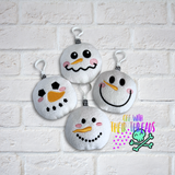 DIGITAL DOWNLOAD Snowman Squishy Keychain 4 DESIGNS INCLUDED