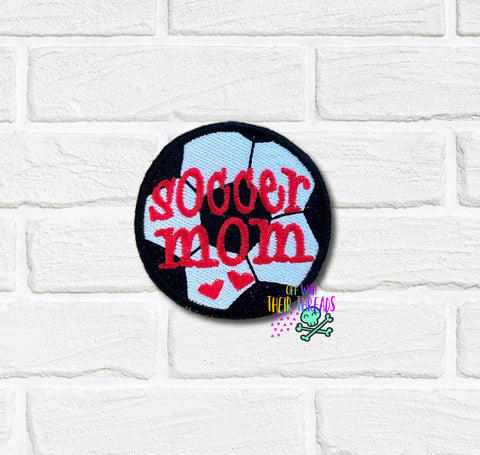 DIGITAL DOWNLOAD Soccer Mom Patch 3 SIZES INCLUDED