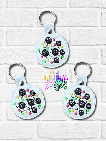 DIGITAL DOWNLOAD Soot Sprite Snap Tab Key Chain