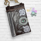 DIGITAL DOWNLOAD Applique Spellbook Zipper Bag Lined and Unlined