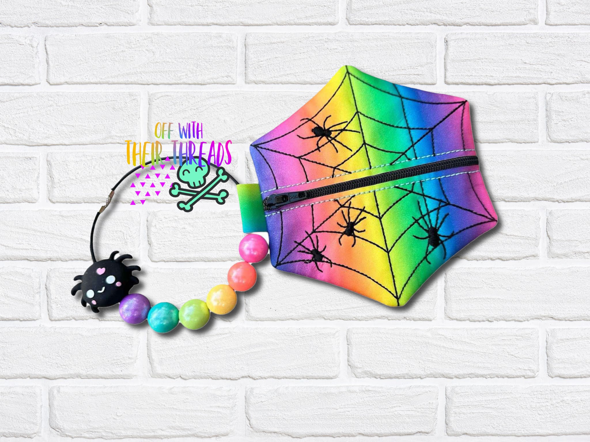 DIGITAL DOWNLOAD Hexagon Spider Web Zipper Bag Lined and Unlined – Off ...