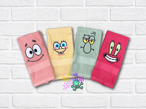 DIGITAL DOWNLOAD Sponge And Friends Embroidery Set 6 SIZES INCLUDED