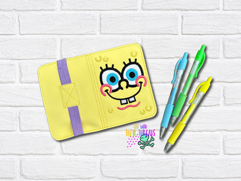 DIGITAL DOWNLOAD 5x7  Applique Sponge Mini Composition Notebook Cover