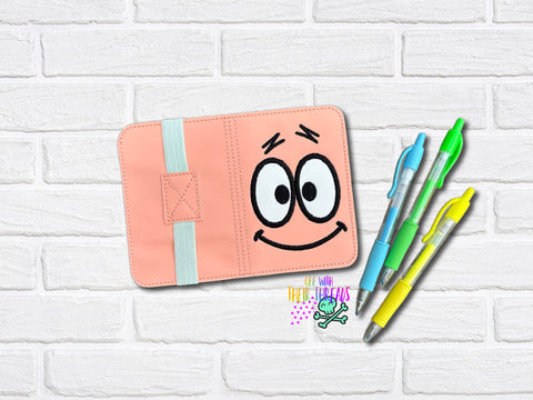 DIGITAL DOWNLOAD 5x7  Applique Starfish Mini Composition Notebook Cover