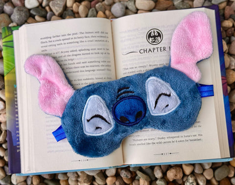 DIGITAL DOWNLOAD  Applique Blue Alien Sleep Mask 2 SIZES INCLUDED